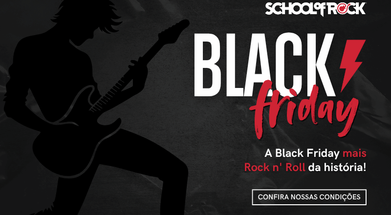 School of Rock lança Black Friday com ofertas para alunos e desconto para novos franqueados
